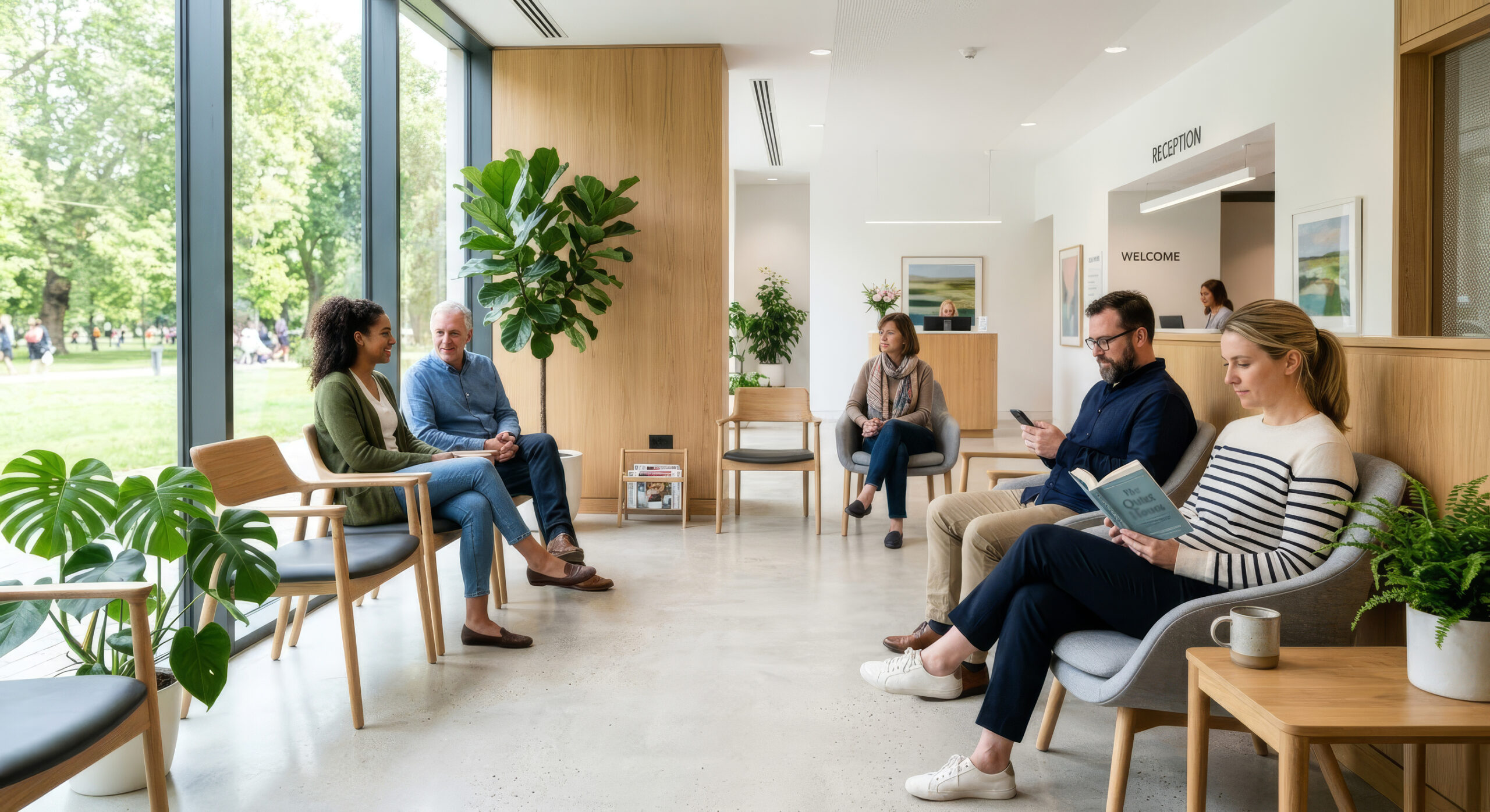 People in a waiting room